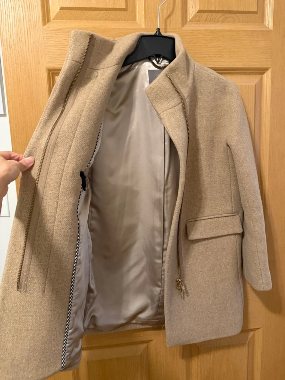 J. Crew Camel Cocoon Coat - Picture 6 of 8